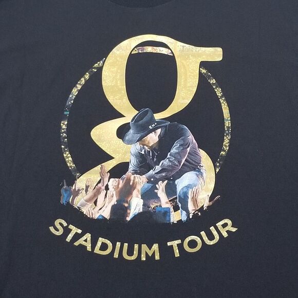 Unbranded Tops - Garth Brooks Stadium Tour Tshirt Black Size XL Cotton Graphic Country Music